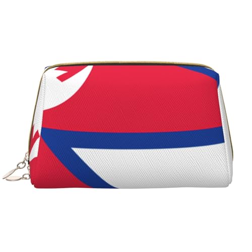 kastiong Tragbare Make-up-Tasche aus Leder für Damen – Reise-Kosmetik-Organizer, große Flagge von Nepal, Make-up-Tasche kastiong Tragbare Make-up-Tasche aus Leder für Damen – Reise-Kosmetik-Organizer, große Flagge von Nepal, Make-up-Tasche von kastiong