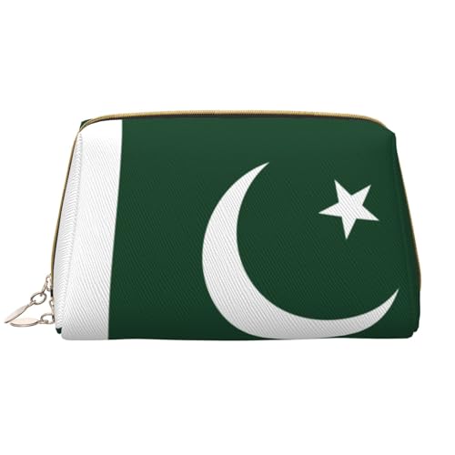 kastiong Tragbare Make-up-Tasche aus Leder für Damen – Reise-Kosmetik-Organizer, große Flagge von Pakistan, Make-up-Tasche kastiong Tragbare Make-up-Tasche aus Leder für Damen – Reise-Kosmetik-Organizer, große Flagge von Pakistan, Make-up-Tasche von kastiong