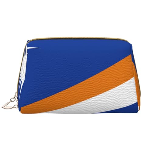 kastiong Tragbare Make-up-Tasche aus Leder für Damen – Reise-Kosmetik-Organizer, große Marshallinsel-Flagge, Make-up-Tasche kastiong Tragbare Make-up-Tasche aus Leder für Damen – Reise-Kosmetik-Organizer, große Marshallinsel-Flagge, Make-up-Tasche von kastiong