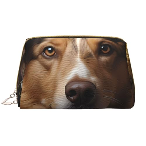 kastiong Tragbare Make-up-Tasche aus Leder für Damen – Reise-Kosmetik-Organizer, großer Hund und Mädchen mit Blumendruck, Make-up-Tasche, weiß, Einheitsgröße, Art-Deco, weiß, Einheitsgröße, Art-Deco kastiong Tragbare Make-up-Tasche aus Leder für Damen – Reise-Kosmetik-Organizer, großer Hund und Mädchen mit Blumendruck, Make-up-Tasche, weiß, Einheitsgröße, Art-Deco, weiß, Einheitsgröße, Art-Deco von kastiong