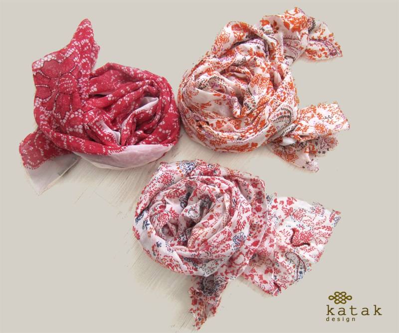 Damen-Schal Aus Baumwoll-Modal, Frühlings-/Sommerschal von katakdesign