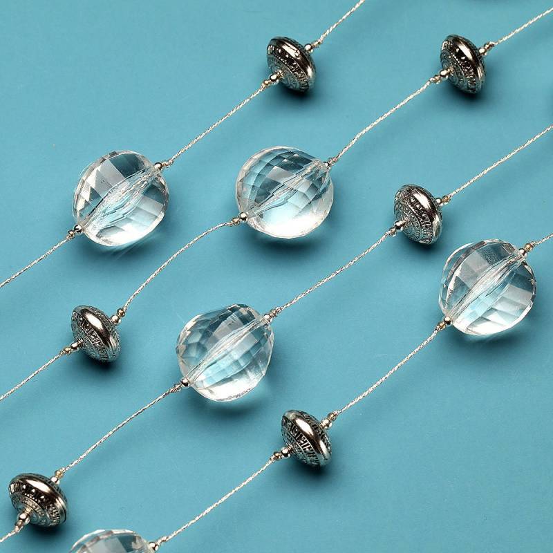 Lange Halskette Lucite Und Silber Perlen An Silberkordel Lange Halskette Lucite Und Silber Perlen An Silberkordel von katandbear