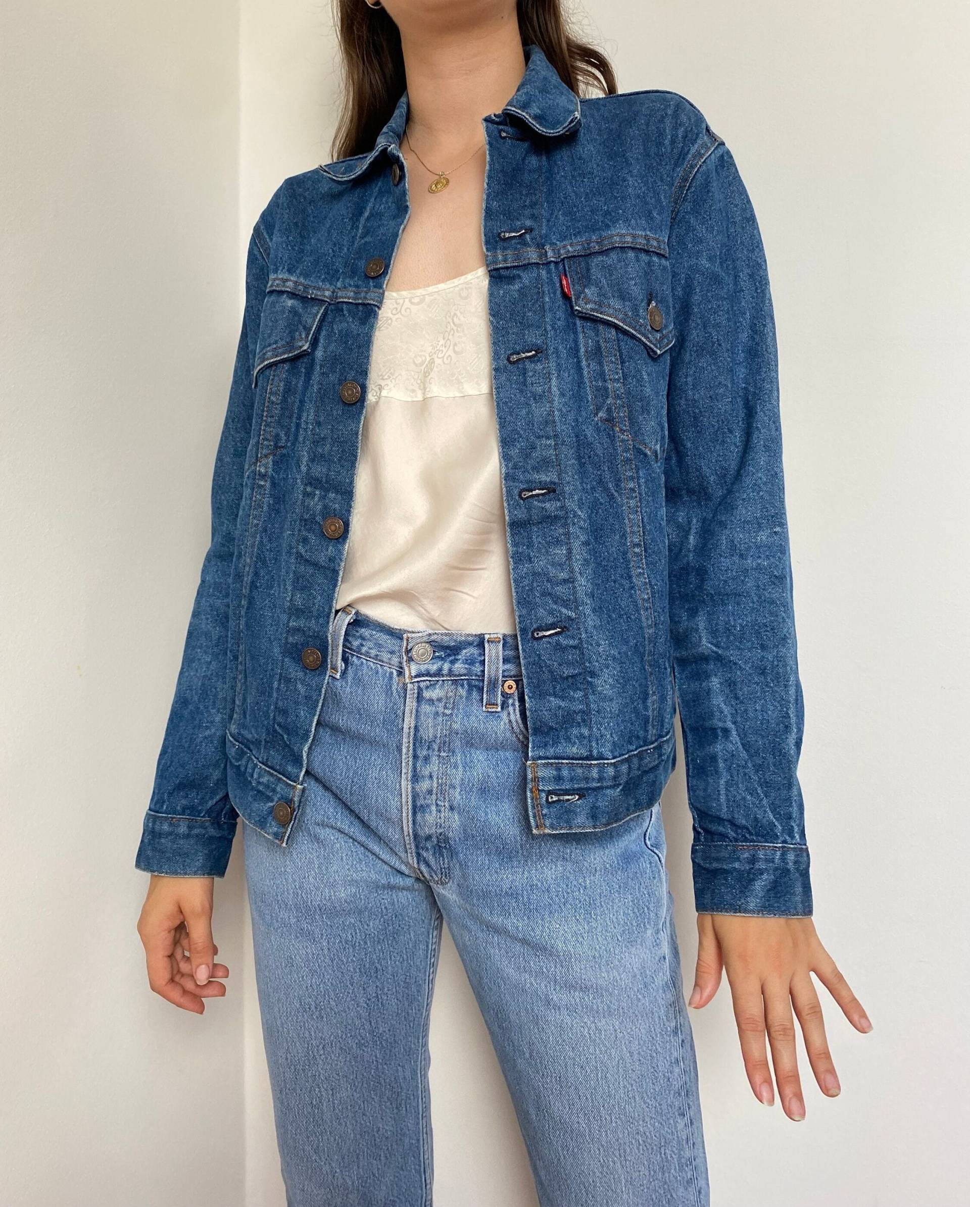 Levis Jeansjacke 70506 Vintage/1970Er Jahre Made in Usa Größe Xs-S Classic Indigo Blue von katapultstorevintage