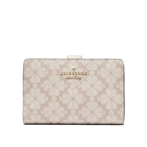 Kate Spade Geldbörse für Damen, Madison, mittelgroß, kompakt, faltbar, Dunkles Beige, Casual von kate spade new york