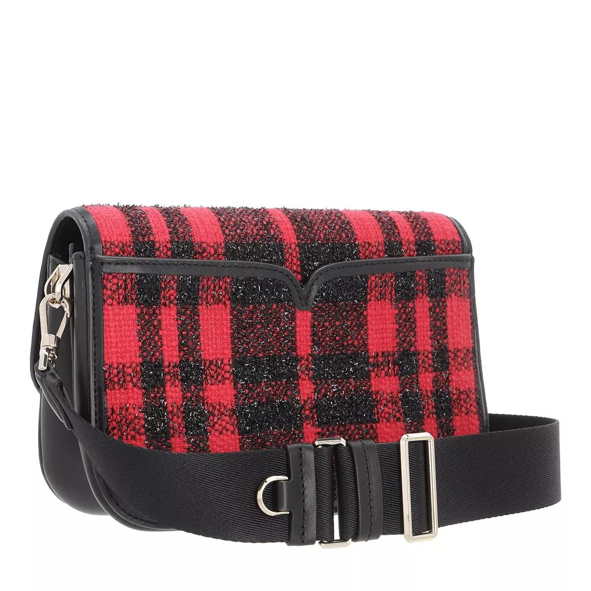 Kate Spade New York Crossbody Bags - Buddie Plaid Fabric Medium Shoulder Bag - Gr. unisize - in Rot - für Damen von kate spade new york