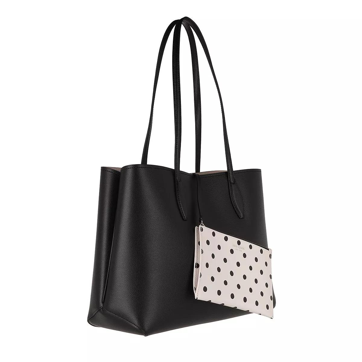 Kate Spade New York Tote - All Day Crossgrain Leather Large Tote - Gr. unisize - in Schwarz - für Damen von kate spade new york