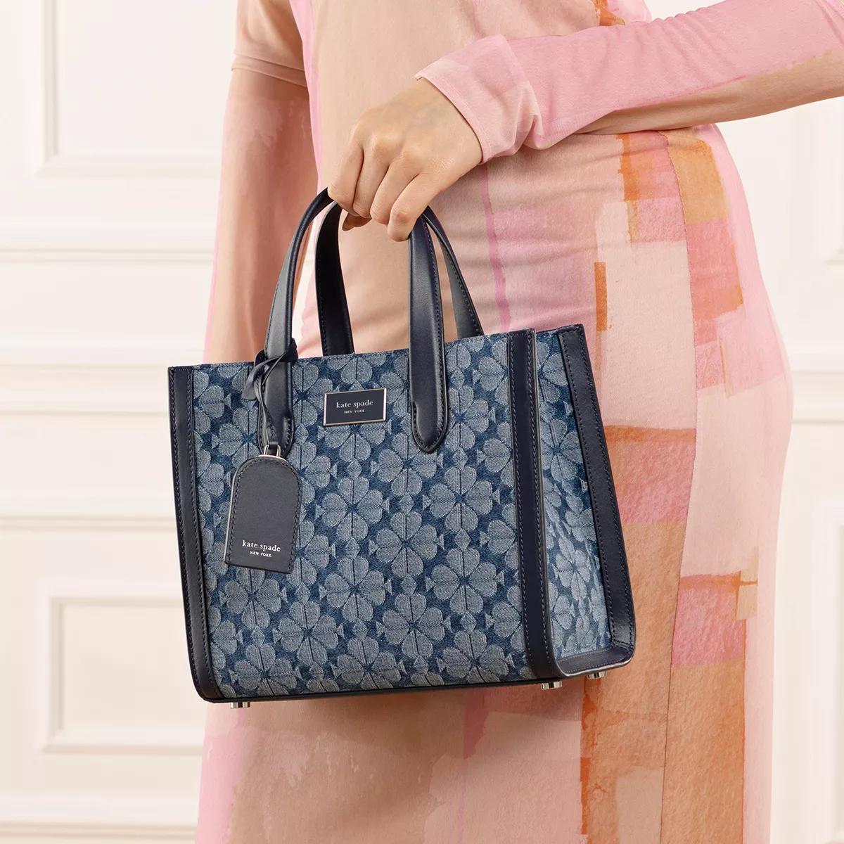 Kate Spade New York Tote - Spade Flower Jacquard Denim Manhattan Small - Gr. unisize - in Blau - für Damen von kate spade new york