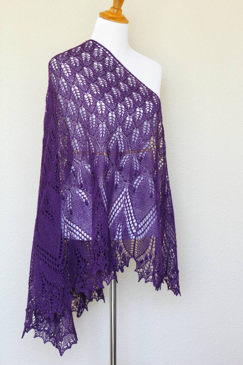 Lace Schal Hochzeit Wrap Aus Merinowolle Und Tencel-Mischung von katerynaG