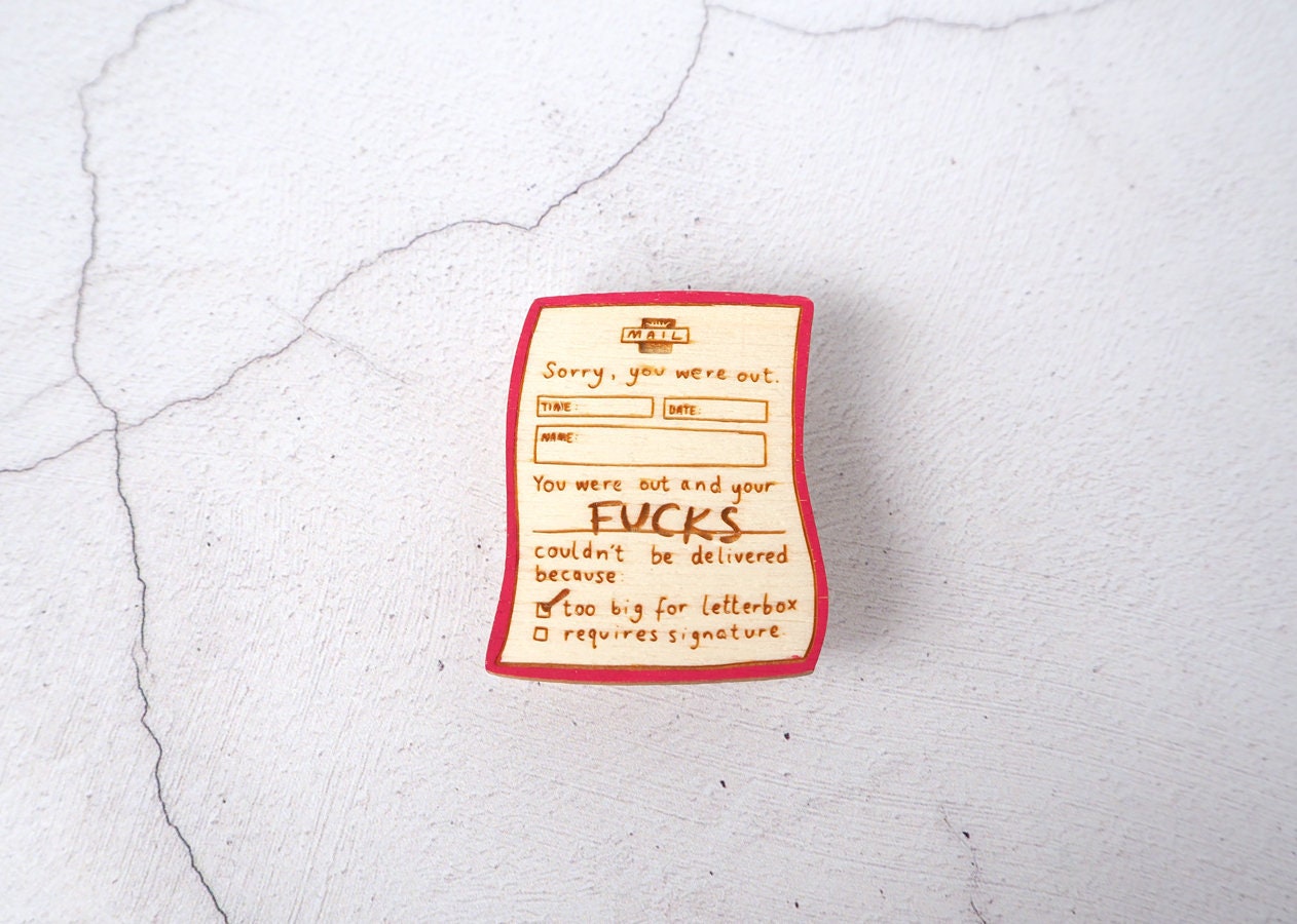 Tut Mir Leid, You Were Out Brosche von kateslittlestore