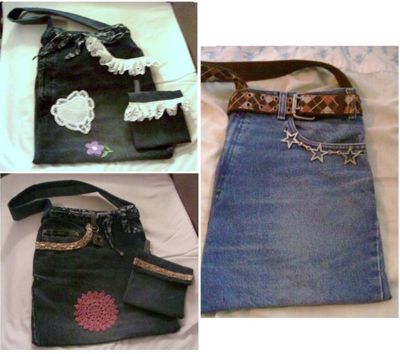 Blue Denim Jeans Einkaufstasche Geldbörse Handtasche Auswahl An 3 Styles, 2 Mit Bonus Gebrauchstasche Blue Denim Jeans Einkaufstasche Geldbörse Handtasche Auswahl An 3 Styles, 2 Mit Bonus Gebrauchstasche von kathiescreativity