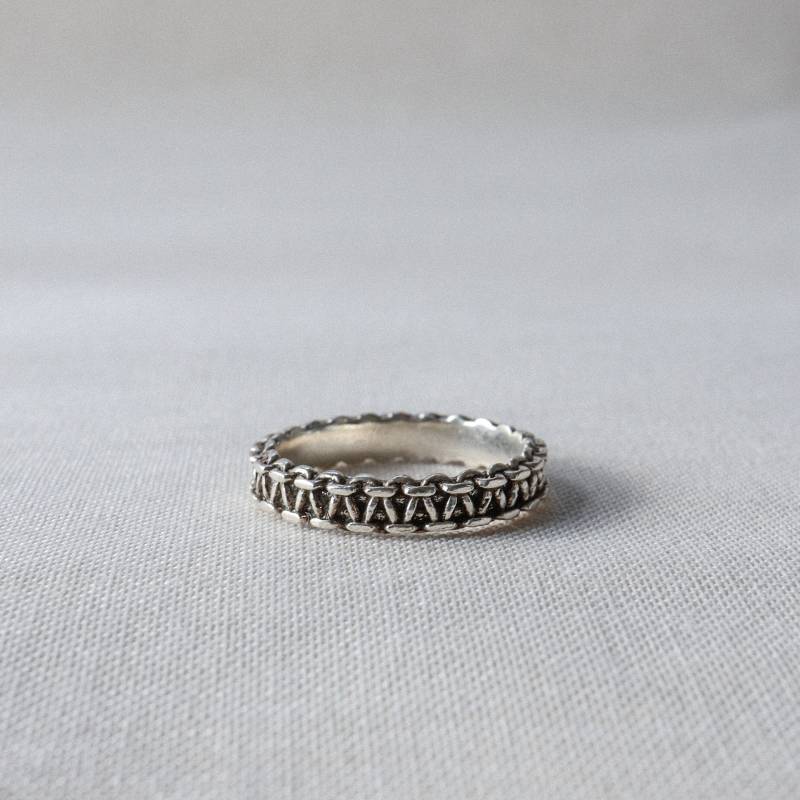 Klara ~ Makramee Ring Aus Altsilber Klara ~ Makramee Ring Aus Altsilber von katieboyleshop