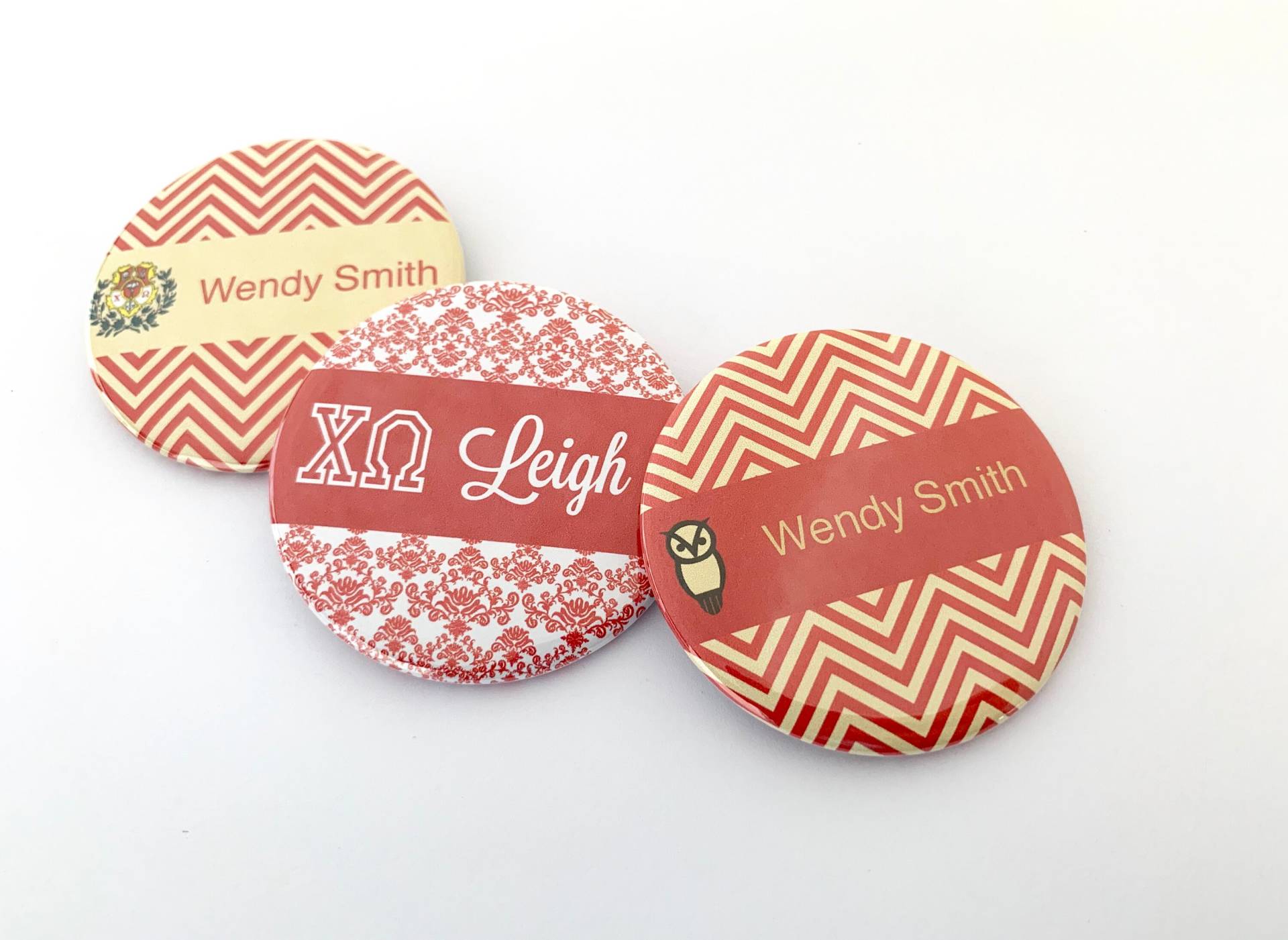 25 Chi Omega Namensanhänger von katiefavors
