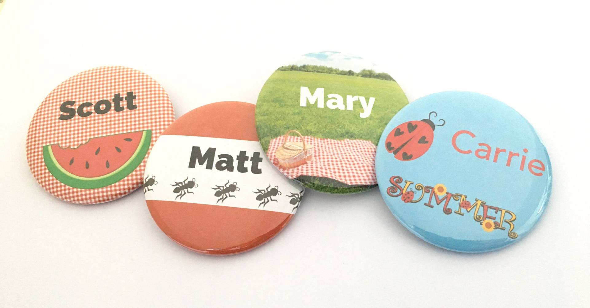 25 Personalisierbare Sommer Namensanhänger von katiefavors