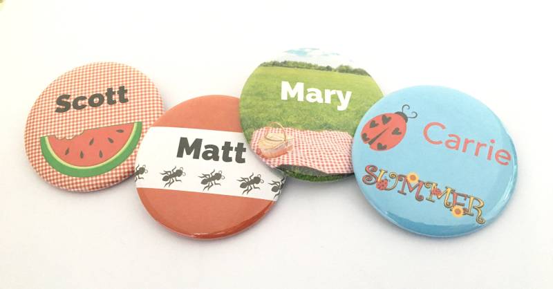 25 Personalisierbare Sommer Namensanhänger von katiefavors