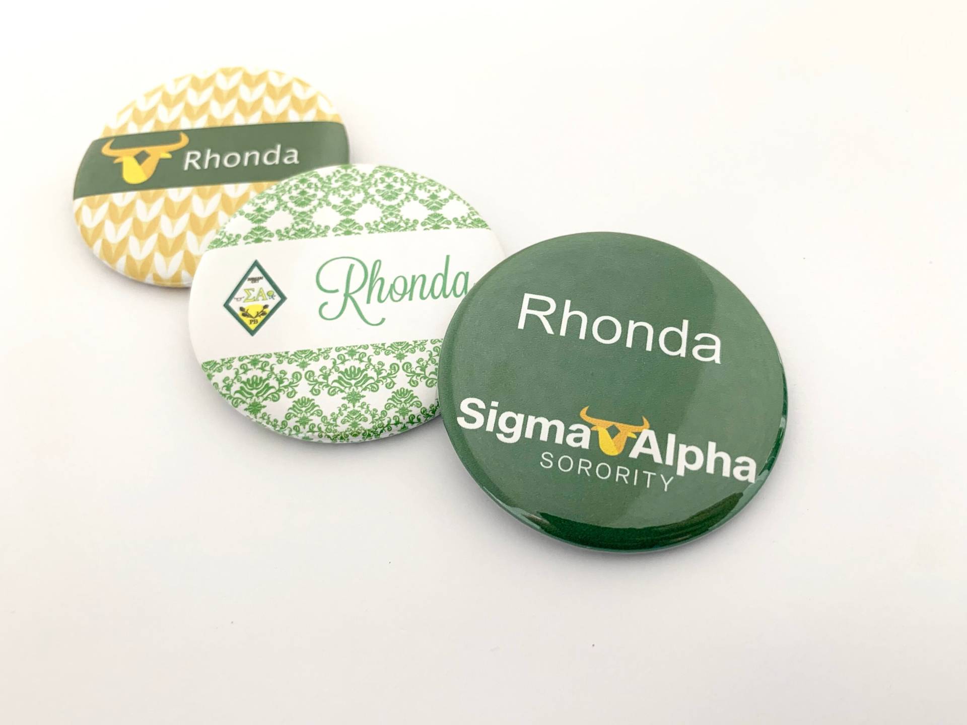 25 Sigma Alpha Namensanhänger von katiefavors