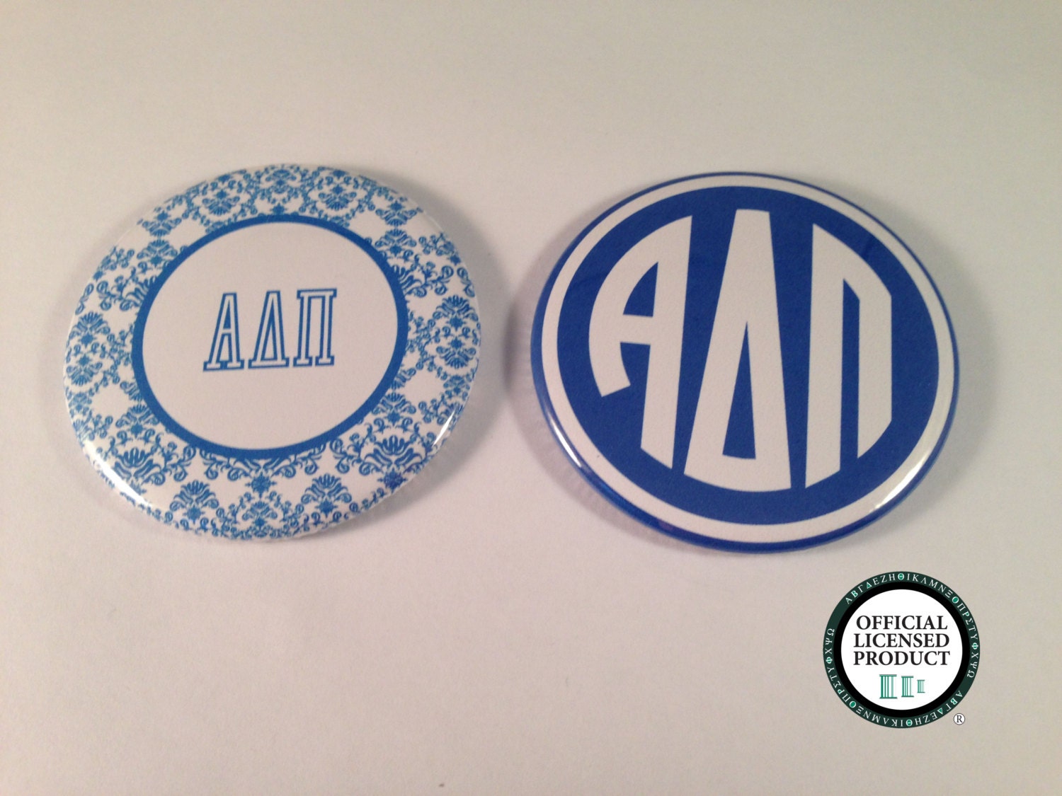 Alpha Delta Pi Monogramm Taschenspiegel, Flaschenöffner Schlüsselringe Und Magnete von katiefavors