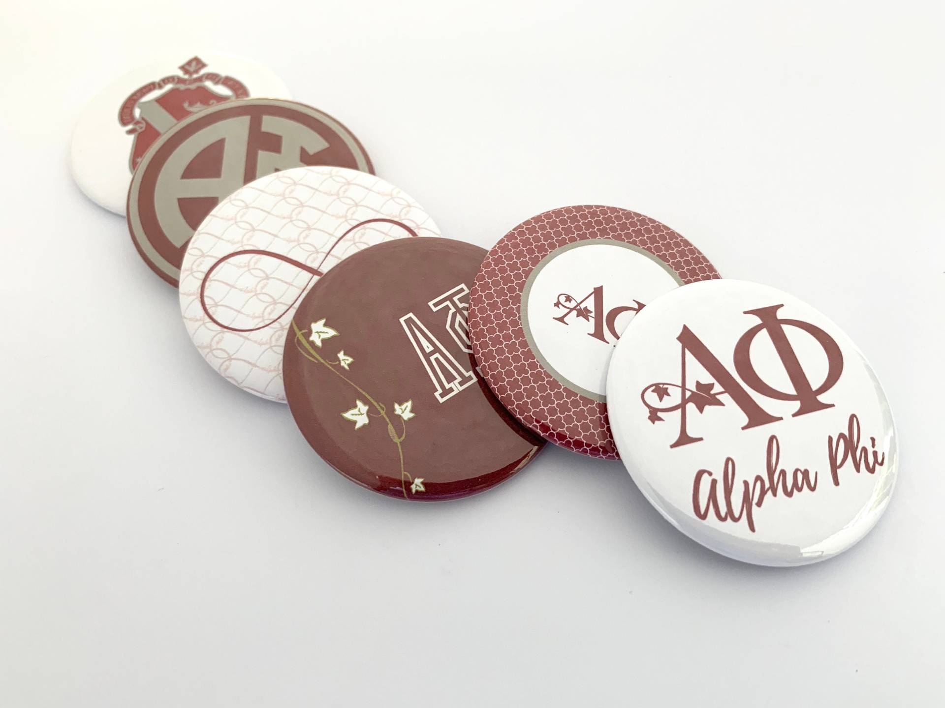 Alpha Phi Taschenspiegel, Magnete Und Pins von katiefavors