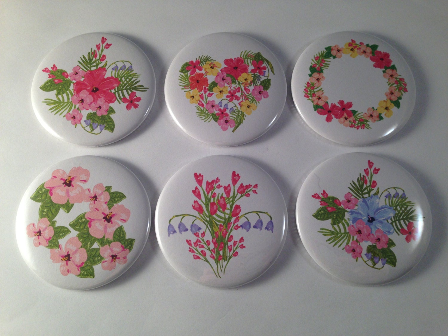 Frühlingsblumen Taschenspiegel von katiefavors