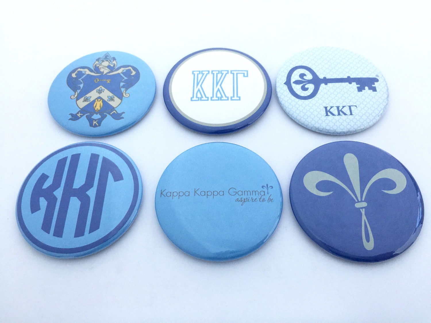 Kappa Gamma Taschenspiegel Und Magnete, Kann Mit Kapitelname Angepasst Werden von katiefavors