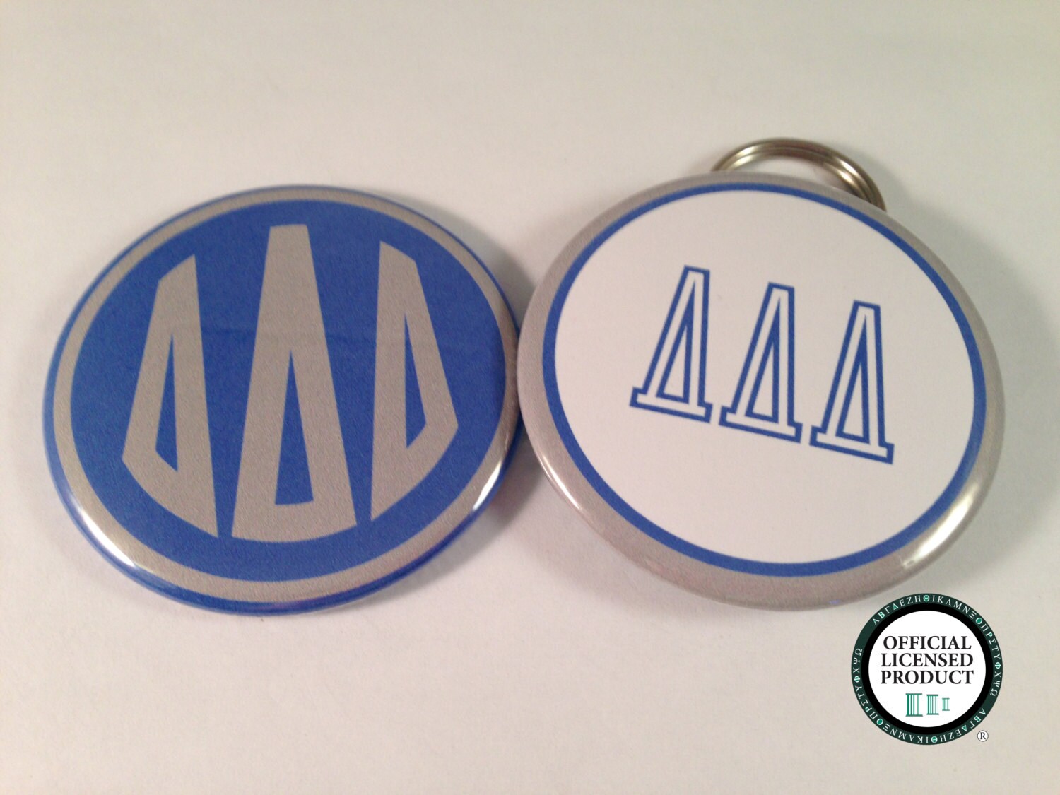 Tri-Delta Monogramm Flaschenöffner Schlüsselringe, Taschenspiegel Und Magnete von katiefavors