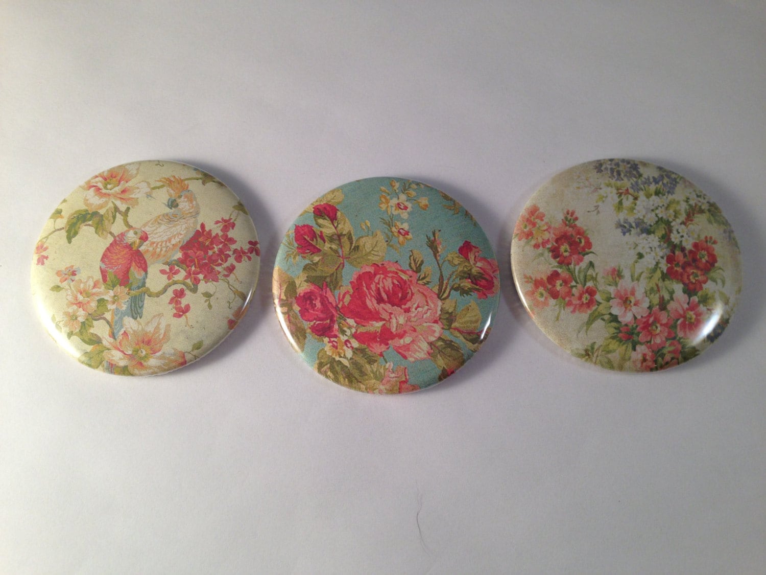 Vintage Look Floral Taschenspiegel von katiefavors