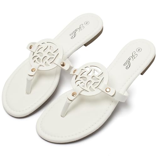 katliu Damen Sandalen Zehentrenner Sommer Sandaletten Offene Zehen minimalistisch und Trendy Weiß 36 katliu Damen Sandalen Zehentrenner Sommer Sandaletten Offene Zehen minimalistisch und Trendy Weiß 36 von katliu