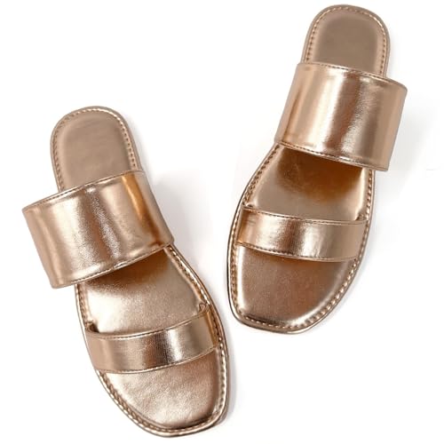katliu Flache Damen Sandalen Offene Slidesandalen Slide Sandalen Sommersandaletten Sommers Tylisch und Leicht Roségold 36 katliu Flache Damen Sandalen Offene Slidesandalen Slide Sandalen Sommersandaletten Sommers Tylisch und Leicht Roségold 36 von katliu