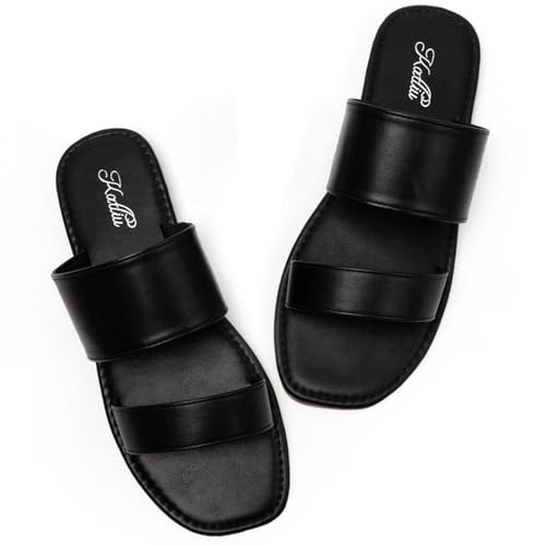 katliu Flache Damen Sandalen Offene Slidesandalen Slide Sandalen Sommersandaletten Sommers Tylisch und Leicht Schwarz 36 katliu Flache Damen Sandalen Offene Slidesandalen Slide Sandalen Sommersandaletten Sommers Tylisch und Leicht Schwarz 36 von katliu