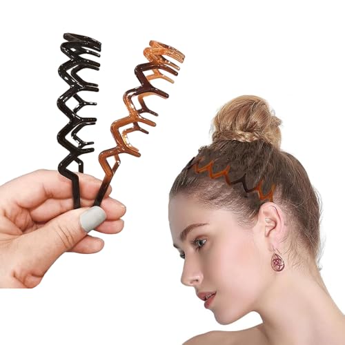 katmerio 2 Stück Zickzack Haarreifen, Haifischzahn Haarkamm Haarband für Frauen Damen, Anti-Rutsch Kopfreifen Wellenförmige Stirnband katmerio 2 Stück Zickzack Haarreifen, Haifischzahn Haarkamm Haarband für Frauen Damen, Anti-Rutsch Kopfreifen Wellenförmige Stirnband von katmerio