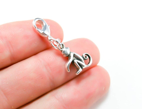 Affe Charm. Lustiger Kleiner Anhänger - Business Cheekey Armband Charm | Reißverschluss Sc192 von katscharms