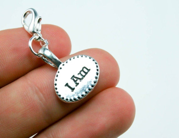 Affirmation Ich Bin Charme - Reißverschluss Einstellung Clip Auf Wort Charms C007 von katscharms