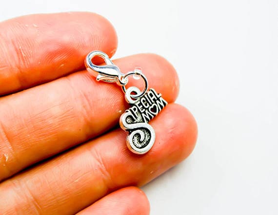 Besondere Mama Clip Auf Charm | Anhänger Erstaunlicher Mom Add On Familienanhänger Geldbörse Reißverschluss Taschenmama Scc910 von katscharms