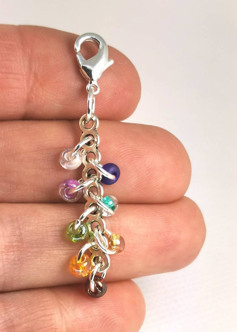 Chakra Anhänger Charms - Perlen Regenbogen Charme Geschenkanhänger Der Möglichkeiten Scc838 von katscharms