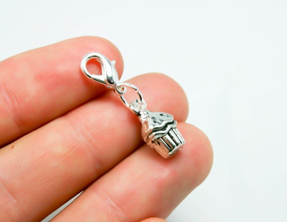 Cupcake-Anhänger | Armbandclip Charm Geburtstag Cupcake Armband Planer Anhänger Reißverschluss-Clip Am Taschenanhänger 421 von katscharms