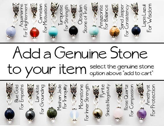 Echte Stein Anhänger - 8mm Echtem Halskette Hinzufügen Ein Echter Sie Scc933 von katscharms