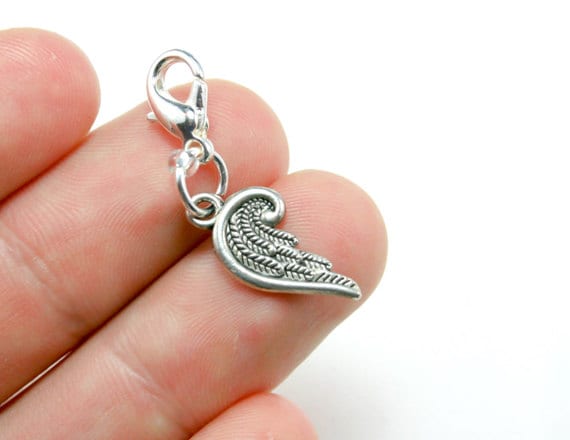 Engelsflügel-Anhänger Mit Anhänger | Reißverschluss Taschenengel Armband Charm Rucksackanhänger Beileid Clip Geldbörse 044 von katscharms