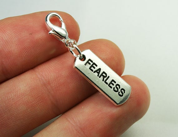 Fearless Armband Charm. Be Clip On Live Your Dream Charms Für Armbänder Scc524 von katscharms