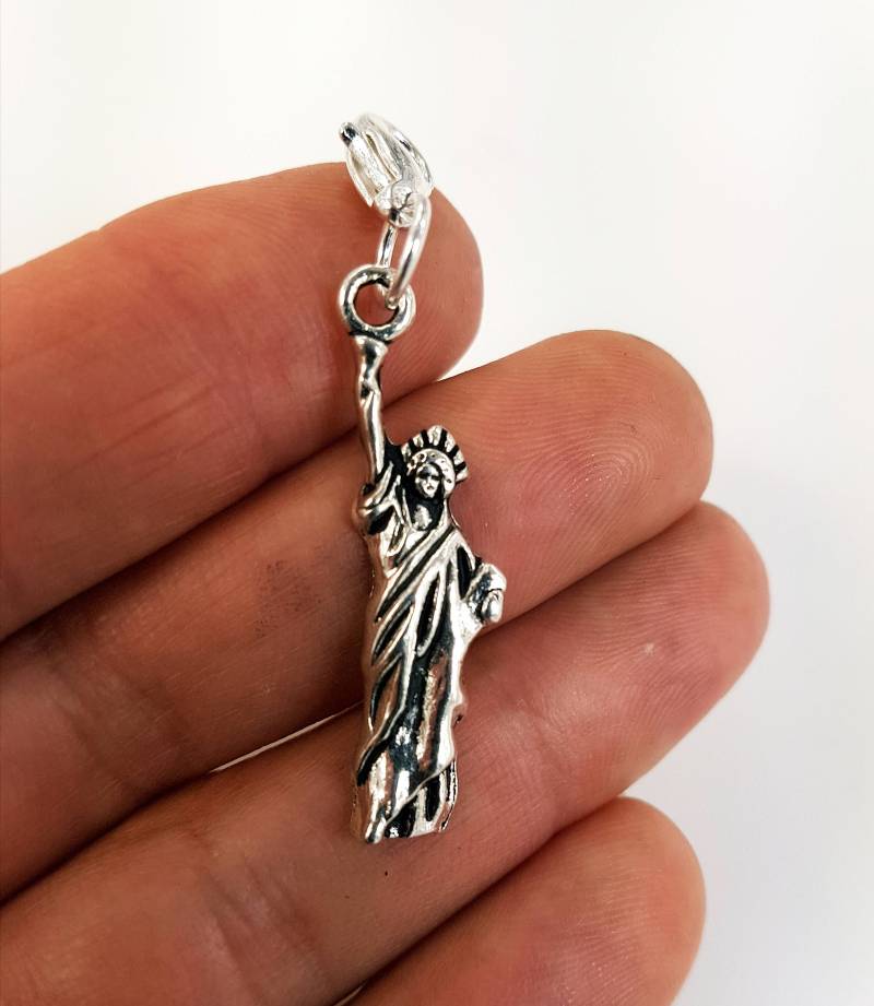 Freiheitsstatue Add On Charm | Clip On New York Taschenanhänger Armband City Tasche Reißverschluss Planer -Klammer Scc052 von katscharms
