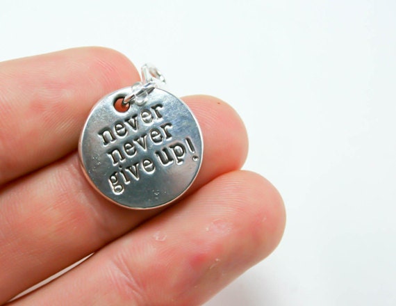 Geben Sie Niemals Charme Schlüsselanhänger | Können Es Tun Clip Auf Planer Zubehör Notizbuch Scc079 von katscharms