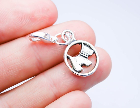 Hunde Anhänger. Hund Hinzufügen Auf Clip Charme - Armband Reißverschluss Liebhaber Charme. Yorkie Scc612 von katscharms