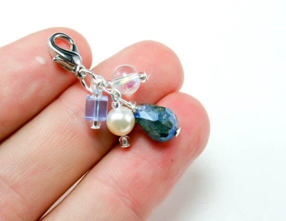 Perlen Clip Charm Cluster | Taschenanhänger Geldbörse Charme Journal Baumeln Bling 150 von katscharms