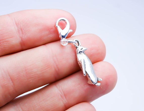 Pinguin Charm - Tier Charms Clip Auf Armreif Scc700 von katscharms