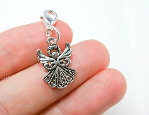 Reißverschluss-Anhänger | Hummerkralle Engel Charm Clip Auf Planer Taschenclip Charme Scc030 von katscharms