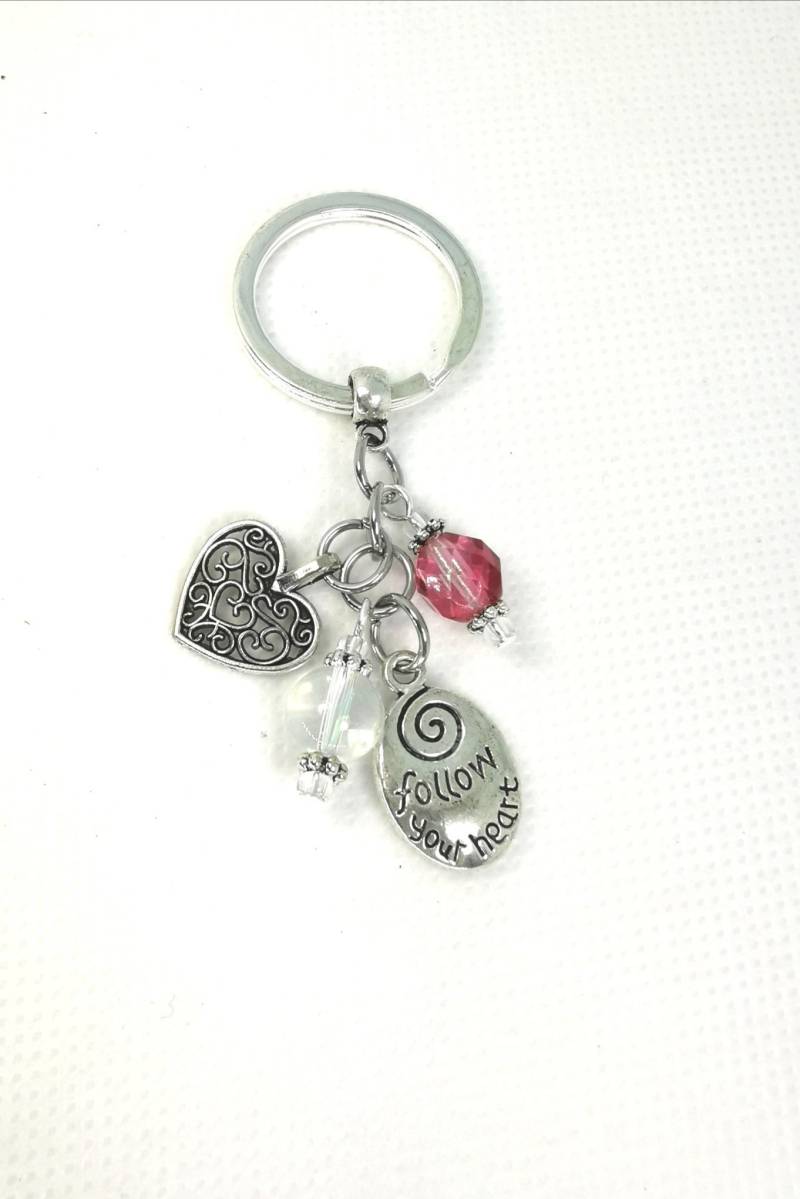 Schlüsselanhänger Für Frauen - Kristallperlen Folgen Sie Ihrem Herzen Keychain Scc878 Schlüsselanhänger Für Frauen - Kristallperlen Folgen Sie Ihrem Herzen Keychain Scc878 von katscharms