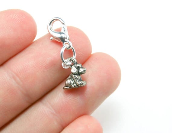 Süßer Hundeliebhaber Anhänger - Welpe Hund Für Armband Schlüsselanhänger Scc056 von katscharms