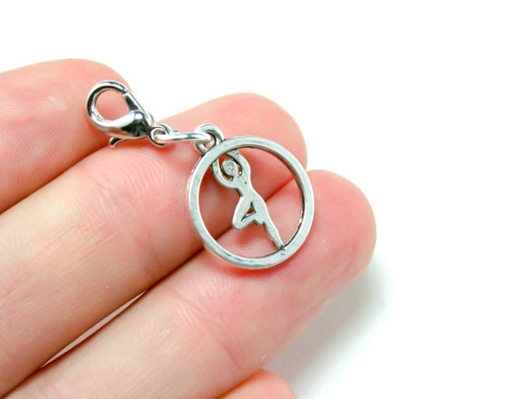 Tänzer-Liebhaber-Anhänger-Charme. Ballett-Tänzer in Charme. Tanz Charm Clip Scc152 von katscharms