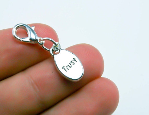 Vertrauen Charme | Baumeln Charm Affirmation Anhänger Positive Clip Planer Armbandanhänger 17 von katscharms