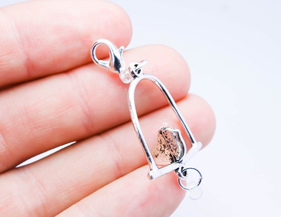 Vogel-Anhänger | Vogel Baumeln Charme Reißverschluss Geldbörse Charm Taschenanhänger Clip Anhänger Planer Reißverschluss-Klammeranhänger 625 von katscharms