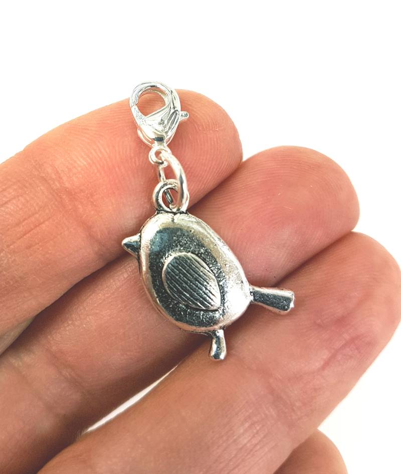 Vogel Reißverschluss Anhänger | Taschenanhänger Geldbörse Charm Planer Clip Taschenclip Schlüsselanhänger-Clip Nr. 139 von katscharms