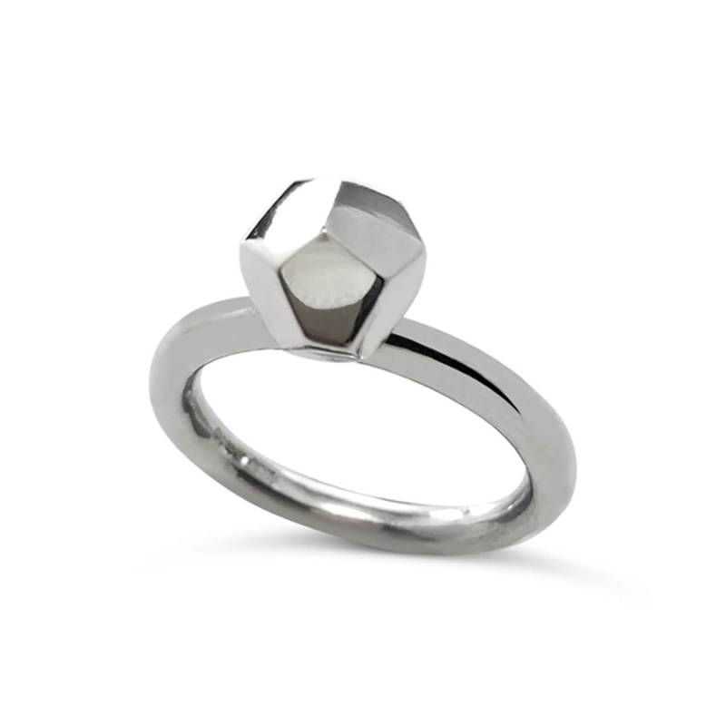 Decca Ring Silbernen 8mm von katzahranjewellery